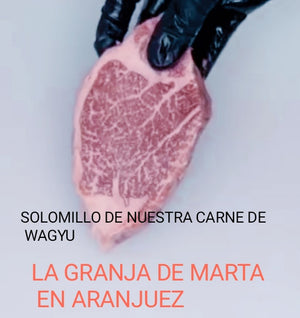 WAGYU/SOLOMILLO DE Ternera RAZA WAGYU   .1 Kg- envío gratis.